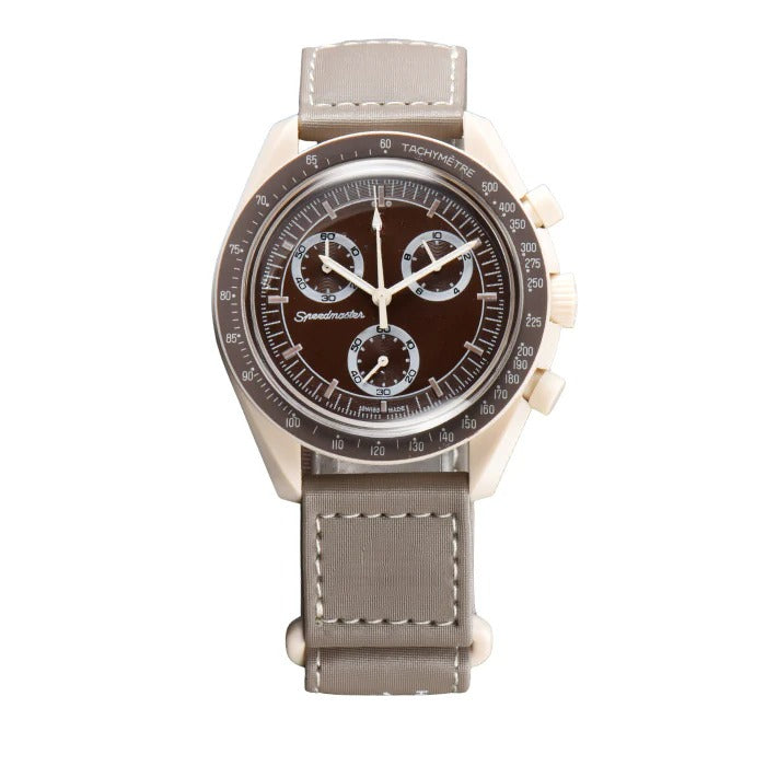 Aether Jupiter 42 – Bronze Panda Dial | Beige Strap