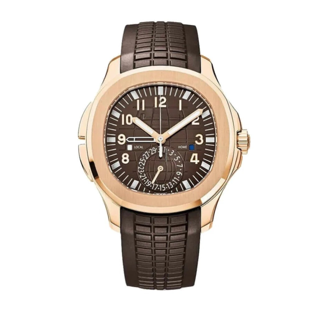 Valmont Voyager 42 – Chocolate Dial | Brown Rubber Strap & GMT