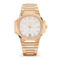 Valmont Horizon 40 – White Dial | Rose Gold Integrated Bracelet