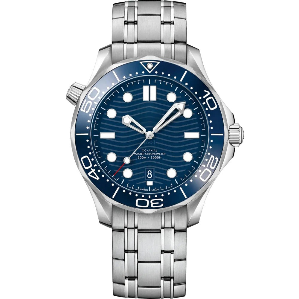 Aether Oceanis 42 – Blue Wave Dial | Steel Bracelet & Blue Dive Bezel