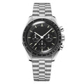 Aether Lunaris 42 – Black Dial | Steel Bracelet & Black Tachymeter Bezel
