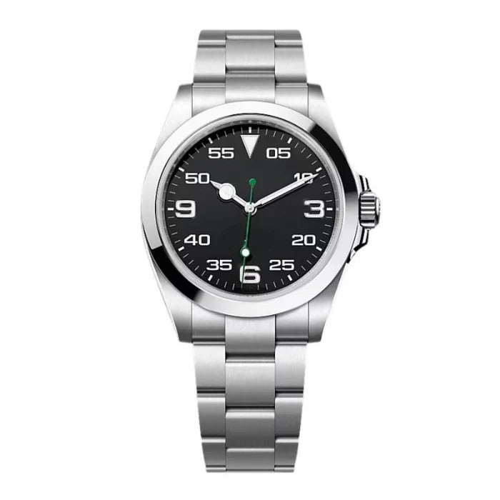 Imperium Aviator 40 – Black Dial | Oyster Bracelet & Smooth Bezel