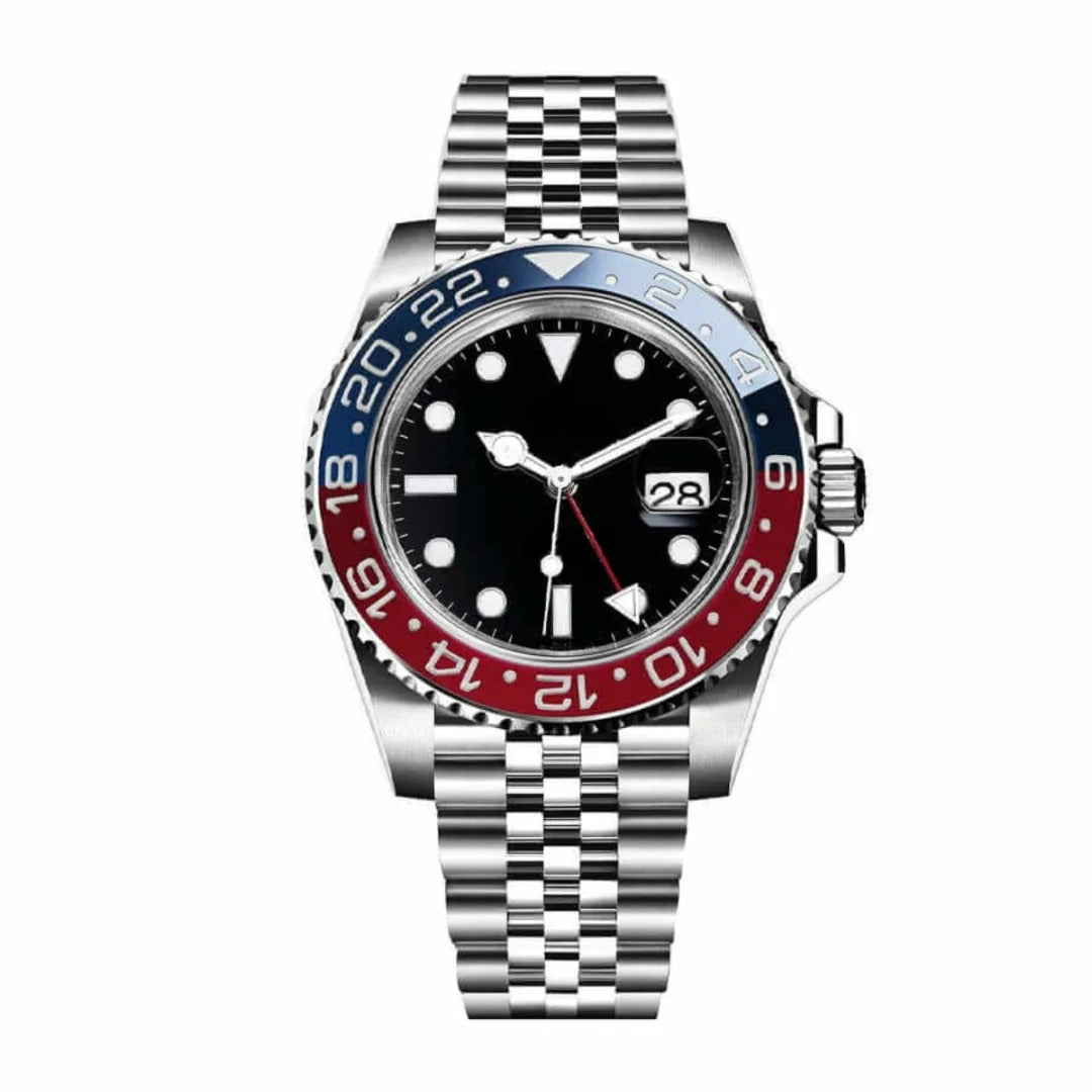 Imperium Atlas 40 – Blue Dial | Jubilee Bracelet & Red-Blue GMT Bezel