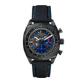 Chronara Carrera 44 – Blue Skeleton Dial | Black Racing Strap