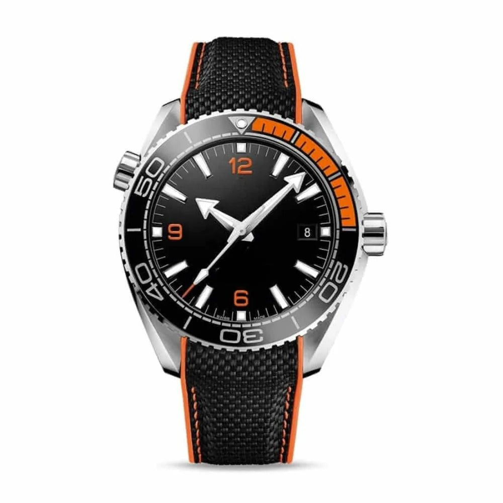 Aether Oceanis 42 – Blue Dial | Black Strap & Orange Dive Accents