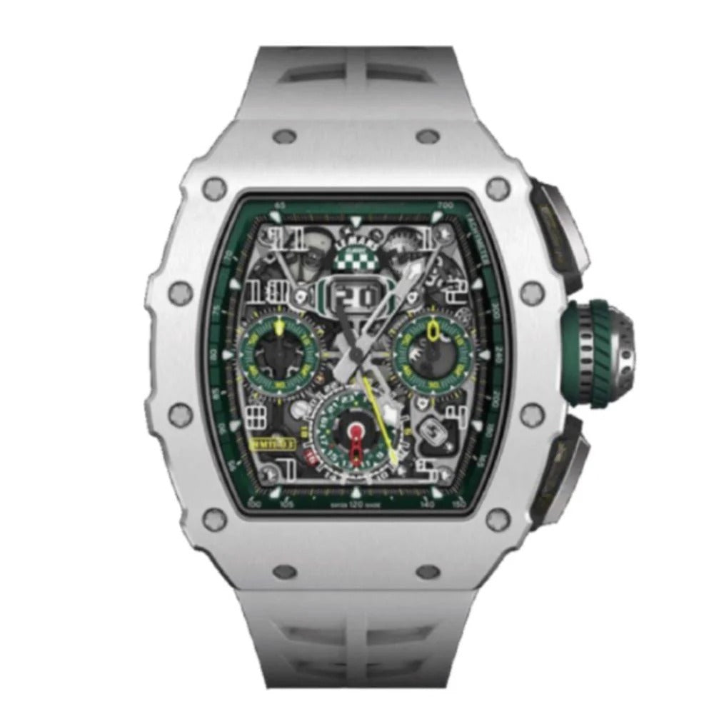 Novaris Phantom 44 – Grey Racing Skeleton Dial | Titanium Case