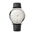 Continental Heritage 40 – White Linen Dial | Black Leather Strap