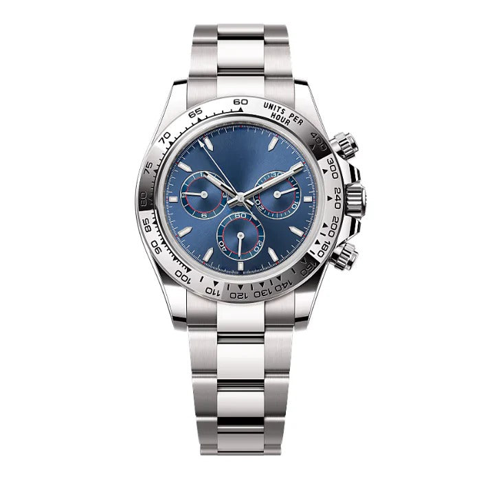 Imperium Velocity 40 – Blue Dial | Steel Bracelet & Steel Tachymeter Bezel