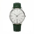 Continental Heritage 40 – White Linen Dial | Green Leather Strap