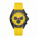 Chronara Formula 42 – Yellow Dial | Yellow Rubber Strap & Racing Chronograph