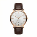 Continental Heritage 40 – Silver Rose Dial | Brown Leather Strap
