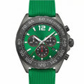 Chronara Formula 42 – Green Dial | Green Rubber Strap & Racing Chronograph