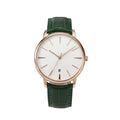 Continental Heritage 40 – White Gold Dial | Green Leather Strap