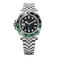Imperium Atlas 40 – Black Dial | Jubilee Bracelet & Green-Black GMT Bezel