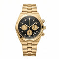 Continental Chronograph 42 – Black Dial | Yellow Gold Bracelet