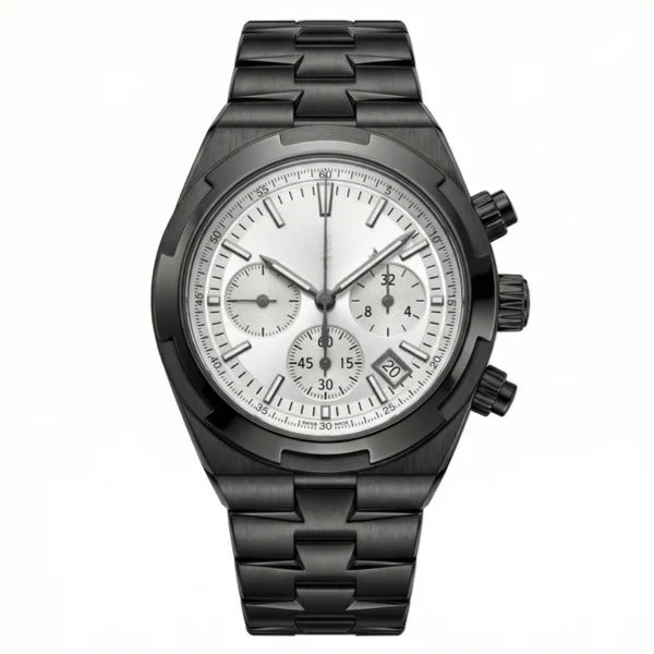 Continental Chronograph 42 – White Dial | Black DLC Case