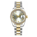 Imperium Regent 36 – Slate Grey Dial | Two-Tone Jubilee Bracelet & Diamond Bezel