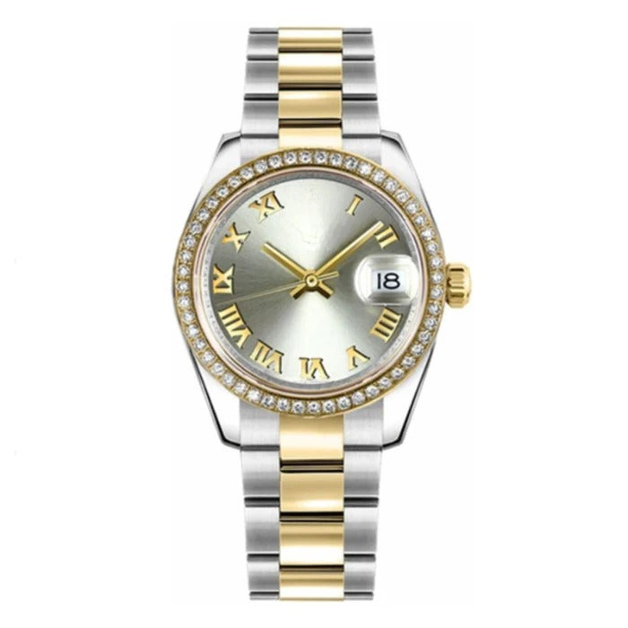 Imperium Regent 36 – Slate Grey Dial | Two-Tone Jubilee Bracelet & Diamond Bezel