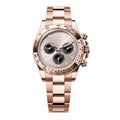 Imperium Velocity 40 – Rose Gold Panda Dial | Rose Gold Bracelet & Gold Tachymeter Bezel