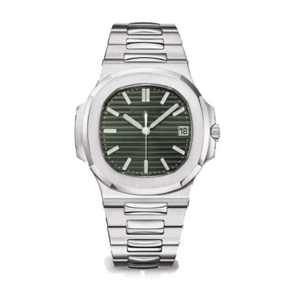 Valmont Horizon 40 – Olive Green Dial | Integrated Steel Bracelet