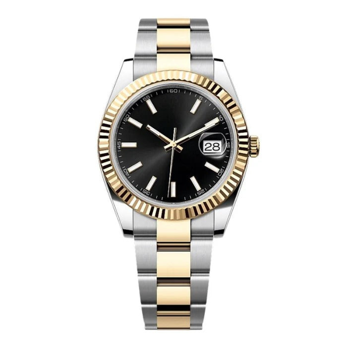 Imperium Regent 41 – Black Dial | Two-Tone Jubilee Bracelet & Fluted Bezel