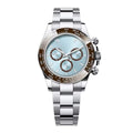 Imperium Velocity 40 – Ice Blue Dial | Steel Bracelet & Steel Tachymeter Bezel