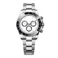 Imperium Velocity 40 – White Panda Dial | Steel Bracelet & Black Ceramic Tachymeter Bezel