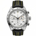 Chronara Racing Pro 42 – White Dial | Yellow Racing Accents