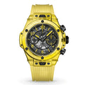 Novaris Fusion 44 – Yellow Skeleton Dial | Yellow Sapphire Case