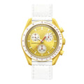 Aether Solaris 42 – Gold White Dial | White Strap